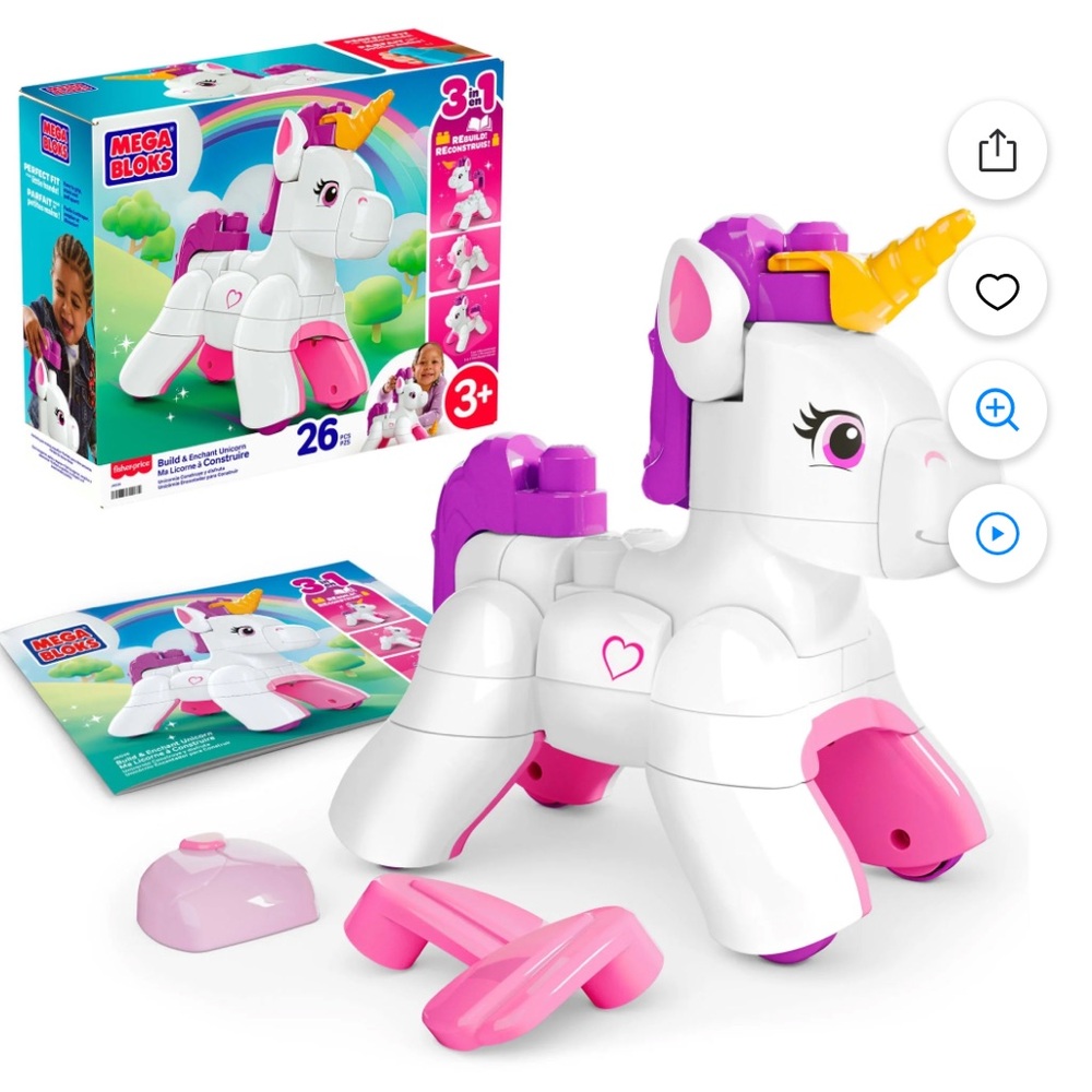 MEGA BLOKS unicorn block set